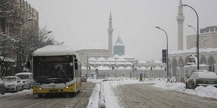 Konya’da kar yağışının etkili olacağı alan genişledi 2